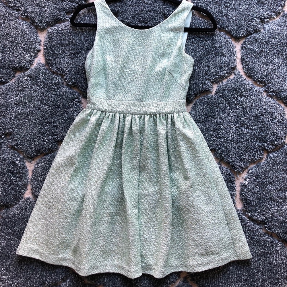 Teal sparkly dress
